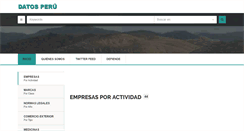 Desktop Screenshot of datosperu.org