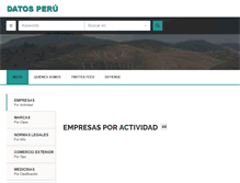 Tablet Screenshot of datosperu.org